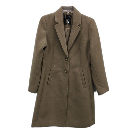 Jacqui E Taupe Soft Touch Longline Single Breasted Over Coat Ladies Size 16 NEW