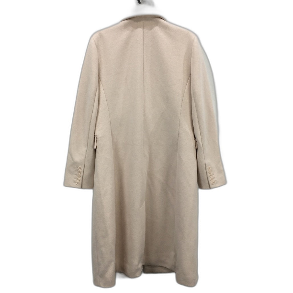 Jacqui E Cream Soft Touch Single Breasted Outerwear Coat Ladies Size 12 NEW