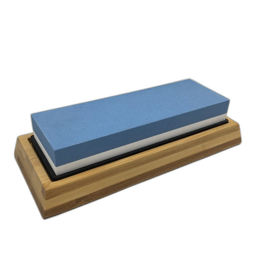 Sharp Pebble Premium Whetstone Knife Sharpening Stone Sharpener Bamboo Base NEW