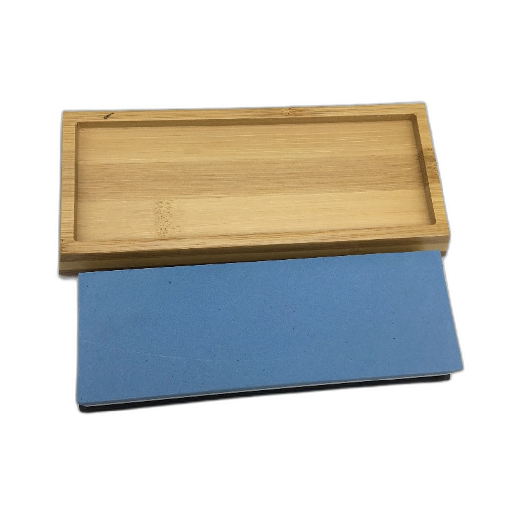 Sharp Pebble Premium Whetstone Knife Sharpening Stone Sharpener Bamboo Base NEW