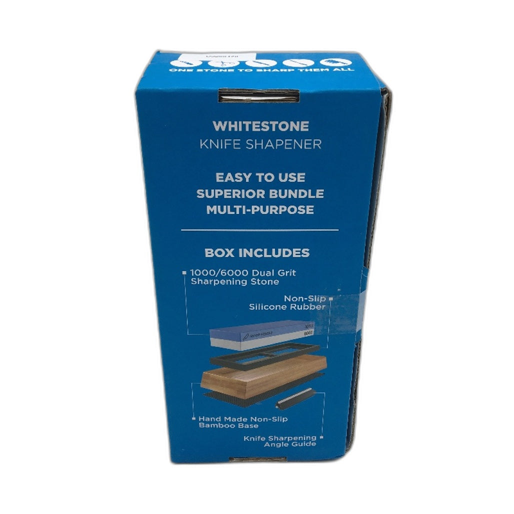 Sharp Pebble Premium Whetstone Knife Sharpening Stone Sharpener Bamboo Base NEW