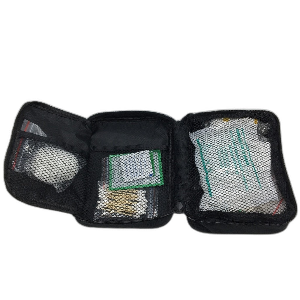 Trafalgar Family First Aid Kit With Carry Bag Home Car Workplace Emergency Black