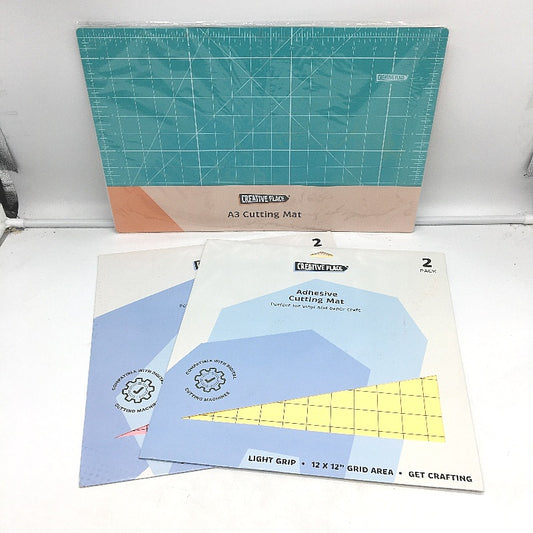 Creative Place Craft Bundle 2x 2 Pack Adhesive Cutting Mat & A3 Cutting Mat NEW