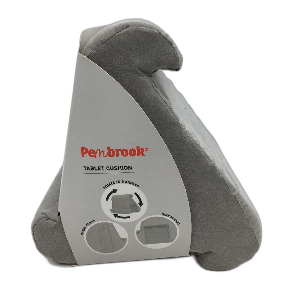 Pembrook Soft Tablet Cushion Comfortable Reading & Working 3 Angles Side Pocket