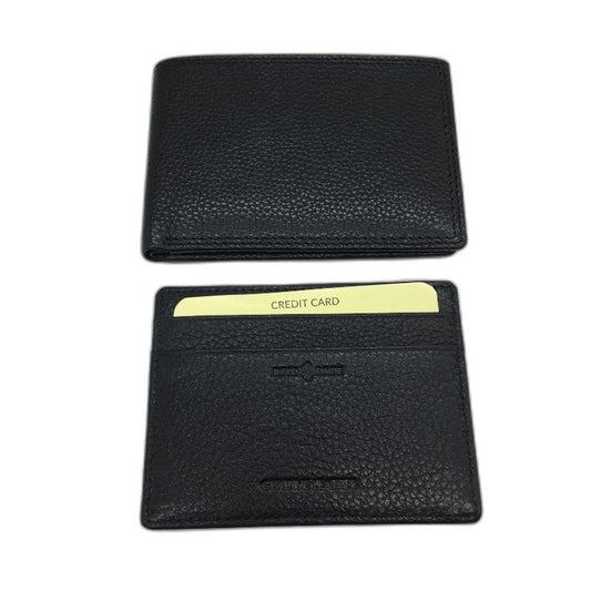 Westbay Genuine Leather Mens Wallet & Card Holder RFID Safe Gift Set Box Black
