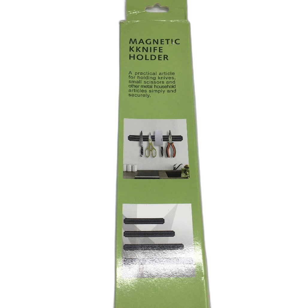 BLADO Magnetic Knife Scissors Cookware Strip Holder Wall Mounted 55CM Black NEW