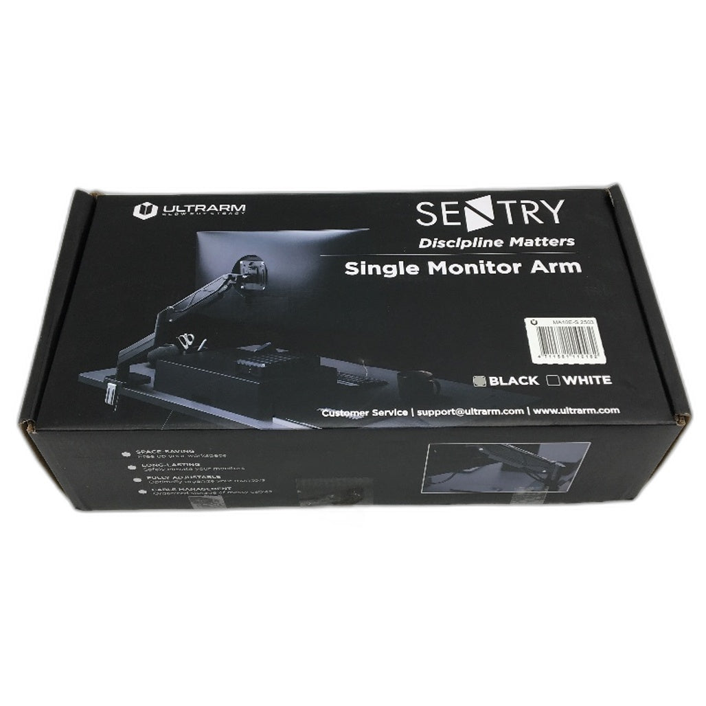 ULTRARM Single Monitor Arm Desk Mount Clamp For 17-34 Inch Screens Max 10KG NEW