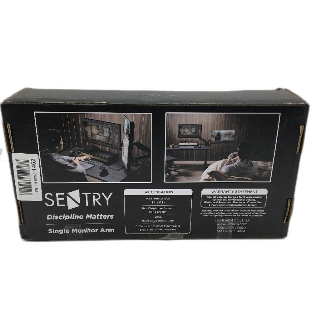 ULTRARM Single Monitor Arm Desk Mount Clamp For 17-34 Inch Screens Max 10KG NEW