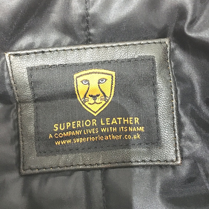 Superior Leather Garments Leather Biker Motorcycle Vintage Jacket Mens Sz M NEW