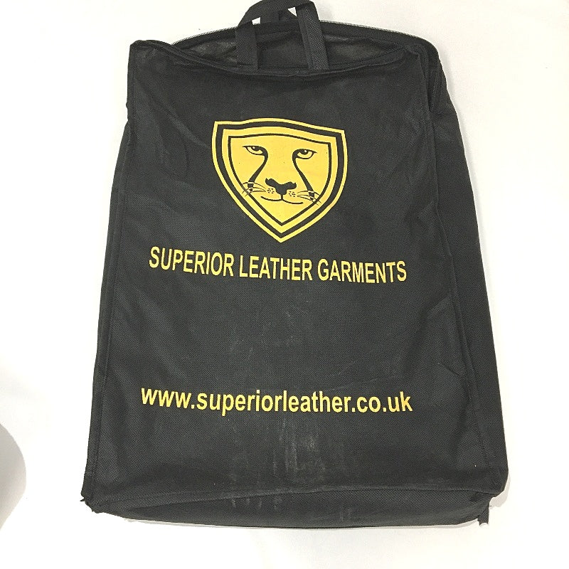 Superior Leather Garments Leather Biker Motorcycle Vintage Jacket Mens Sz M NEW