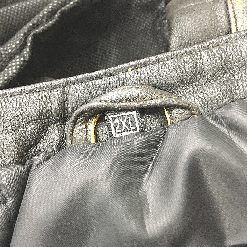 Superior Leather Garments Leather Biker Motorcycle Vintage Jacket Men Sz 2XL NEW