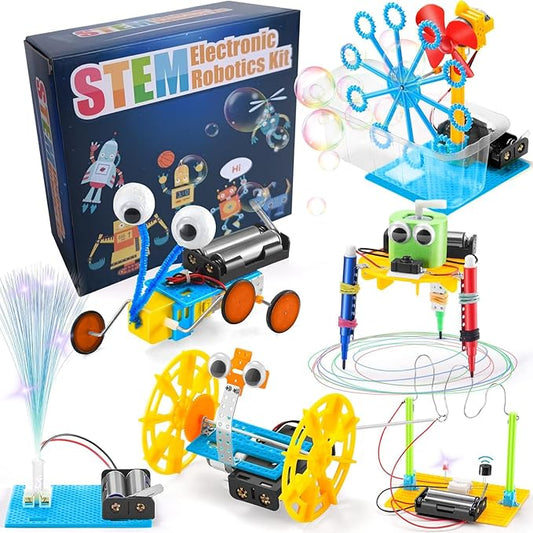 STEM Electronic Robotics Building Kit Science Projects Experiment Toy Age 6+ NEW