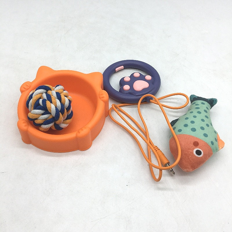 Tumama Kids Walking Cat Toy Set With Remote Control Lead & Accessories Age3+ NEW