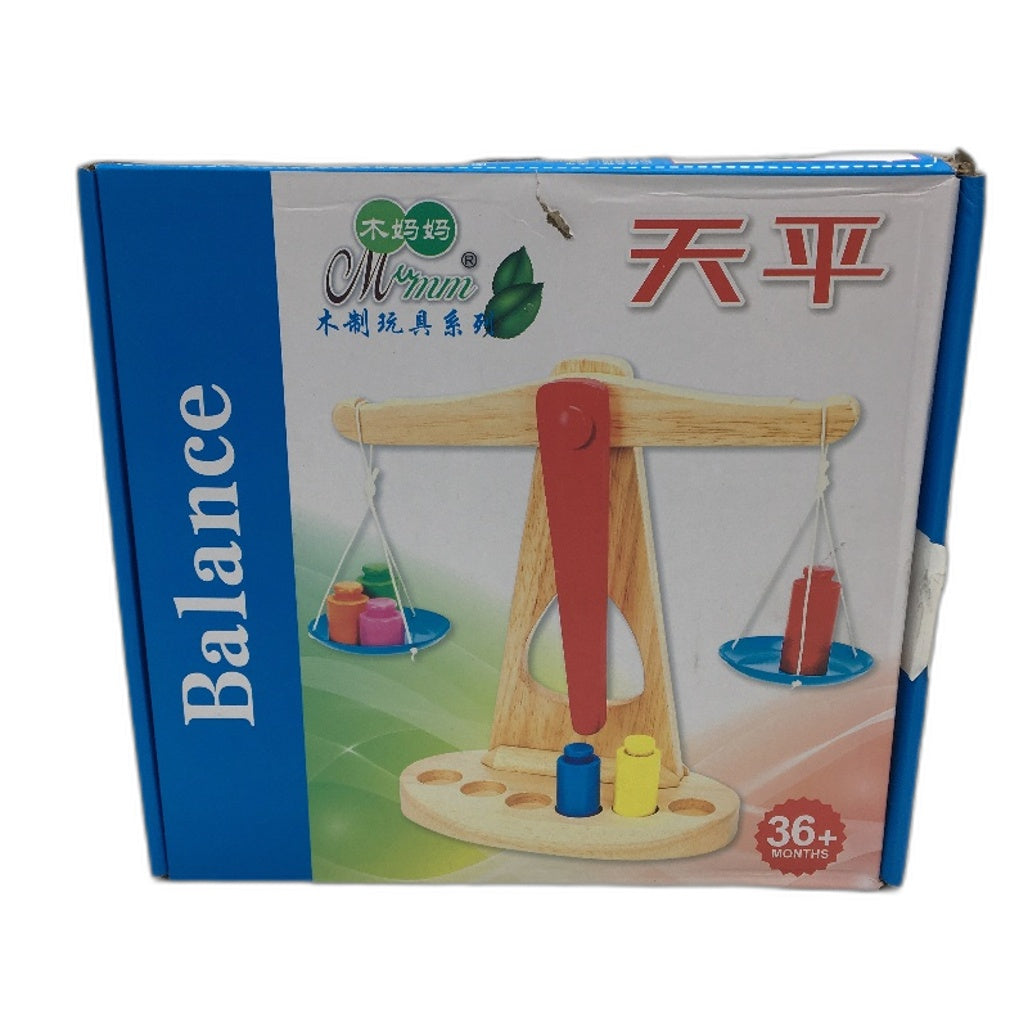 Mumm Montessori Wooden Scale Weight Balance Game Educational Kids Toy Age 3+ NEW