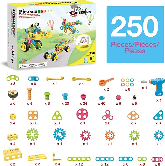 Picasso Tiles Engineering Construction Building Toys STEM Learning Age 3-99 NEW