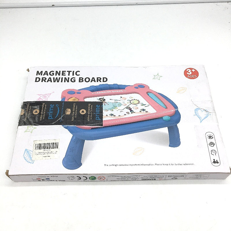 Magnetic Drawing Doodle Board With Stamps & Legs Kids Toddlers Toys Age 3+ NEW