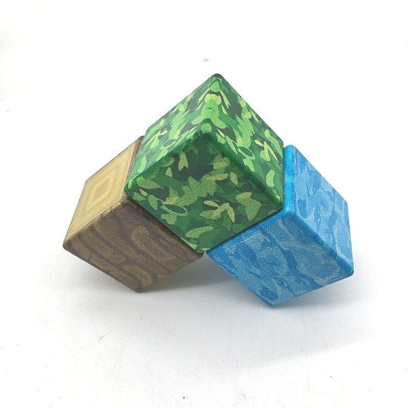 Module World Magnetic Cube Building Blocks Minecraft Style Sensory Toy Age3+ NEW