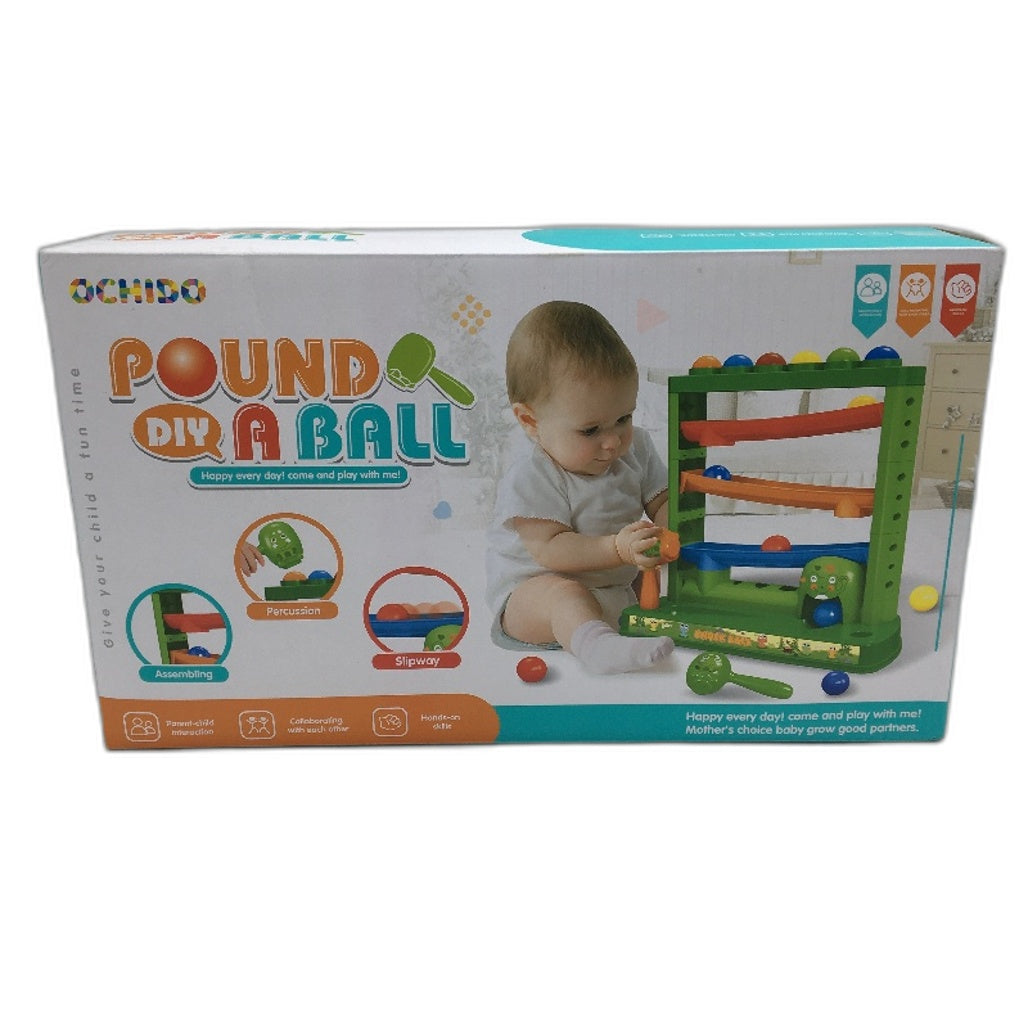 Pound A Ball Interactive Montessori Toy Includes 12 Balls & 2 Hammers Age 3  NEW