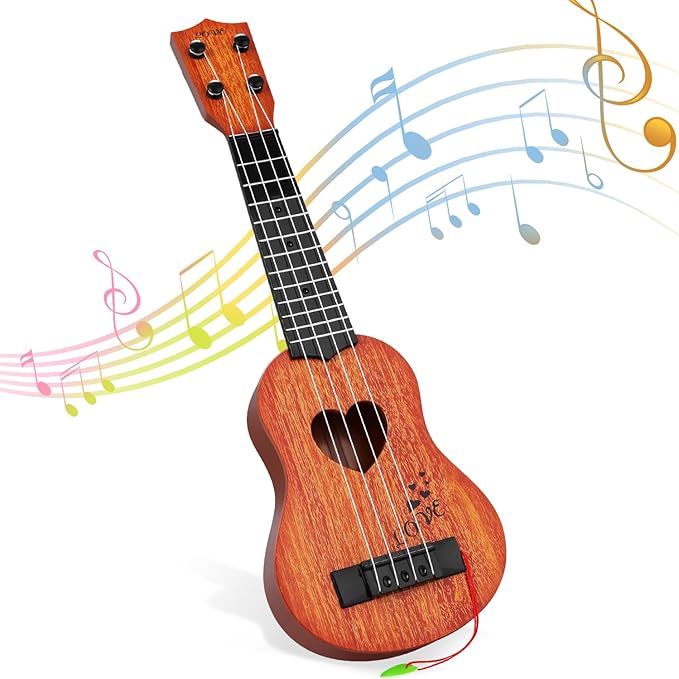 Befunsol Kids Mini Guitar Ukulele Musical Instrument Tunable Toy Age 3  NEW
