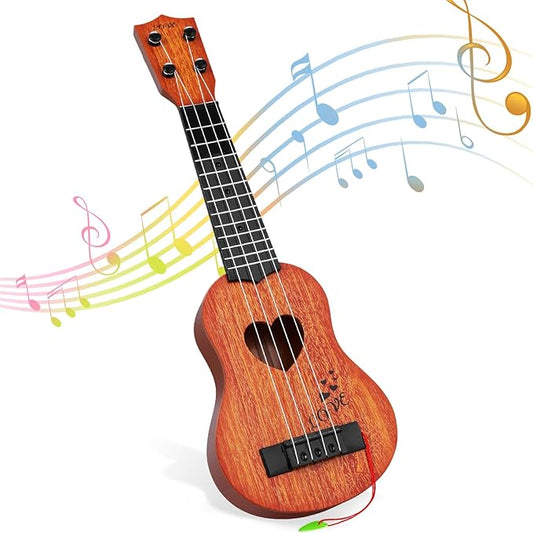 Befunsol Kids Mini Guitar Ukulele Musical Instrument Tunable Toy Age 3  NEW