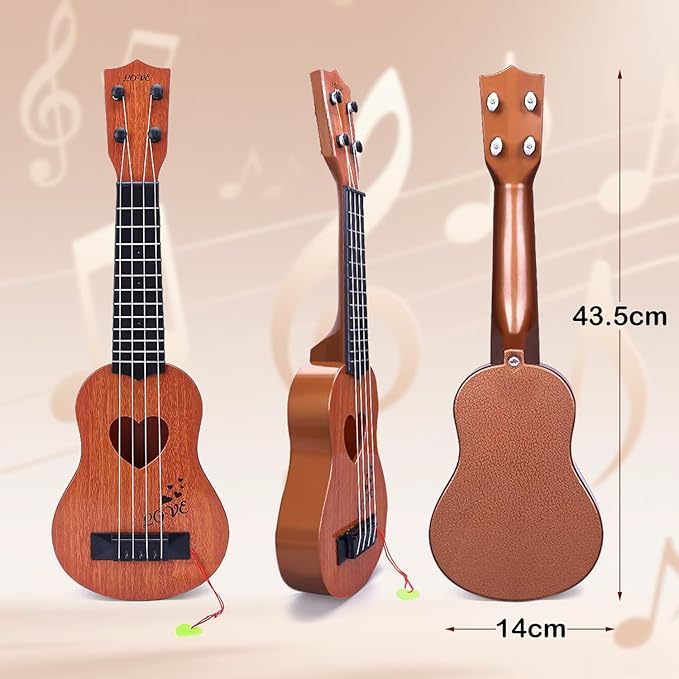 Befunsol Kids Mini Guitar Ukulele Musical Instrument Tunable Toy Age 3  NEW