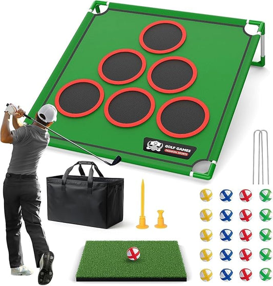 HandRoom Golf Play Set Chipping Cornhole Target Game Outdoor Indoor Backyard NEW