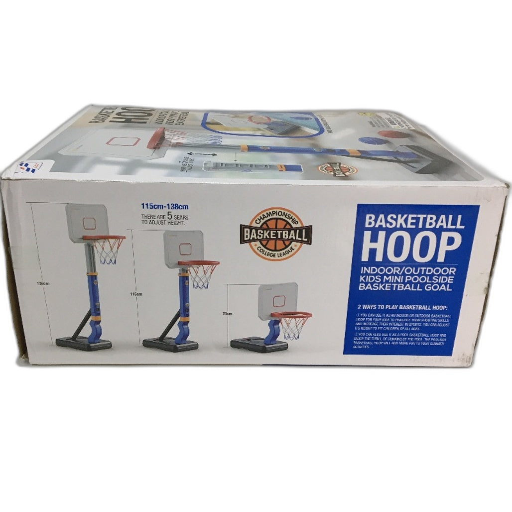 Qutumill Toddler Mini Basketball Hoop Set 2 In 1 Height Adjustable Poolside NEW