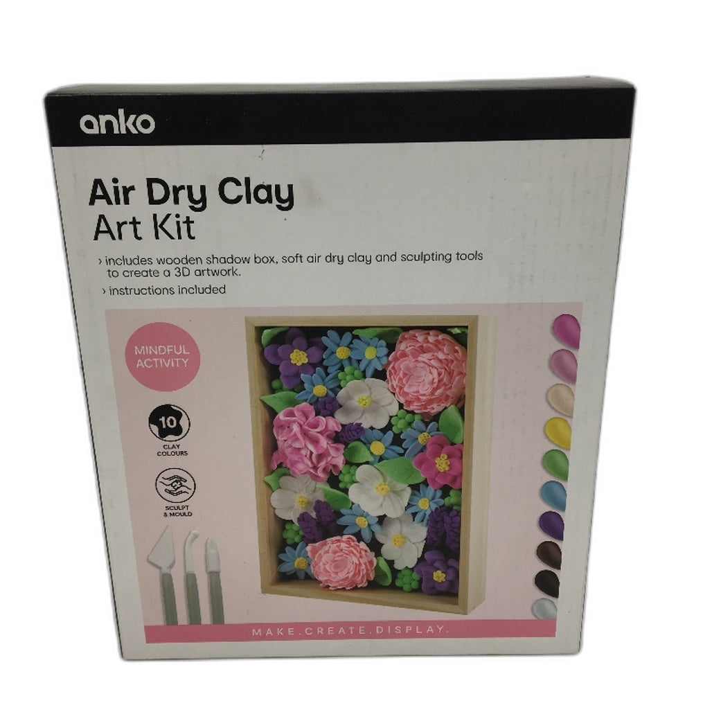 3 Pack Dual Tip Colour Markers, Manga Pens and Air Dry Clay Art Bundle NEW