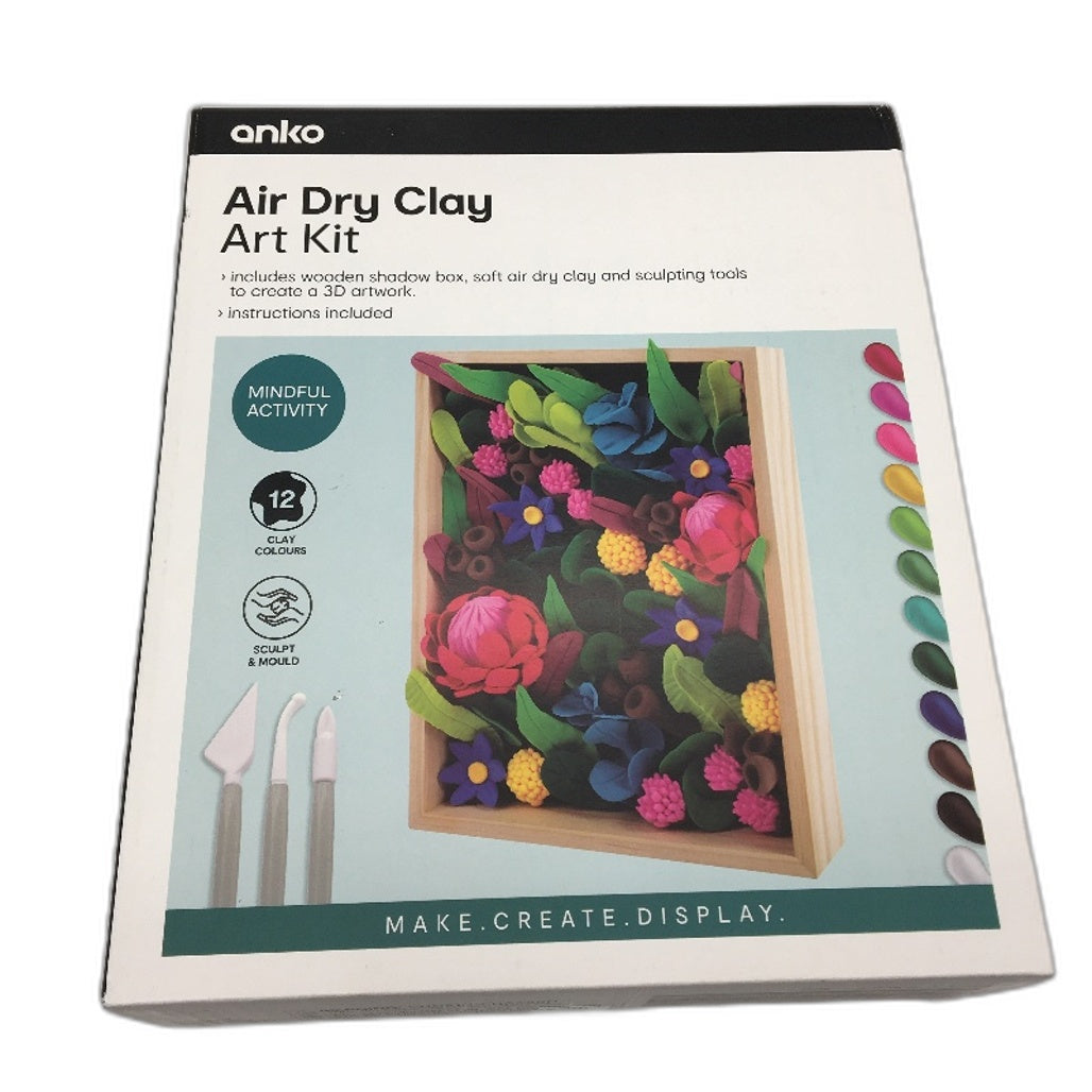 3 Pack V2 Sketch & Colour Set, Manga Pens and Air Dry Clay Art Bundle NEW