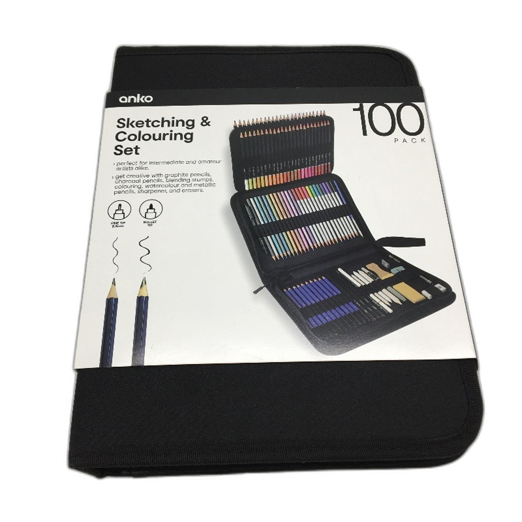 3 Pack V2 Sketch & Colour Set, Manga Pens and Air Dry Clay Art Bundle NEW