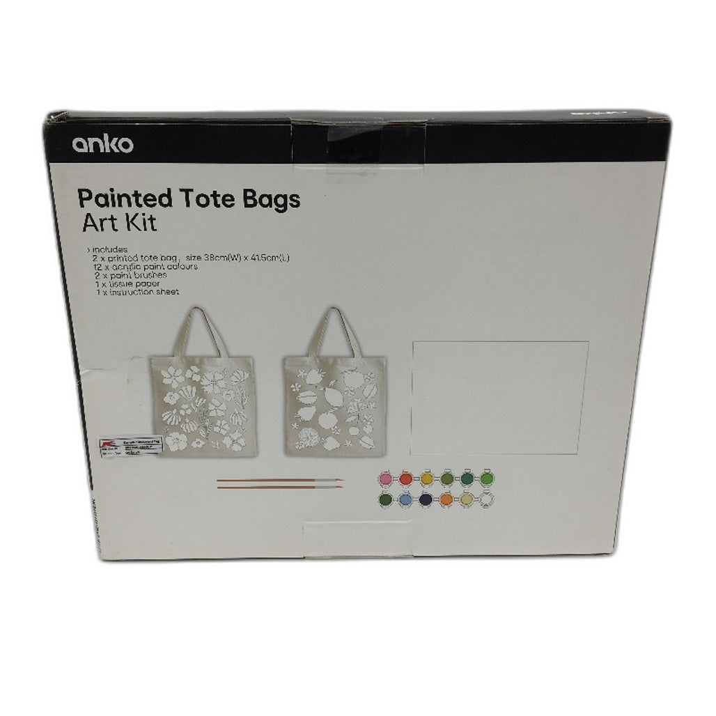 3 Pack Paint By Numbers, Tote Bag Art Kit and 50 Pack Brush Set Bundle NEW