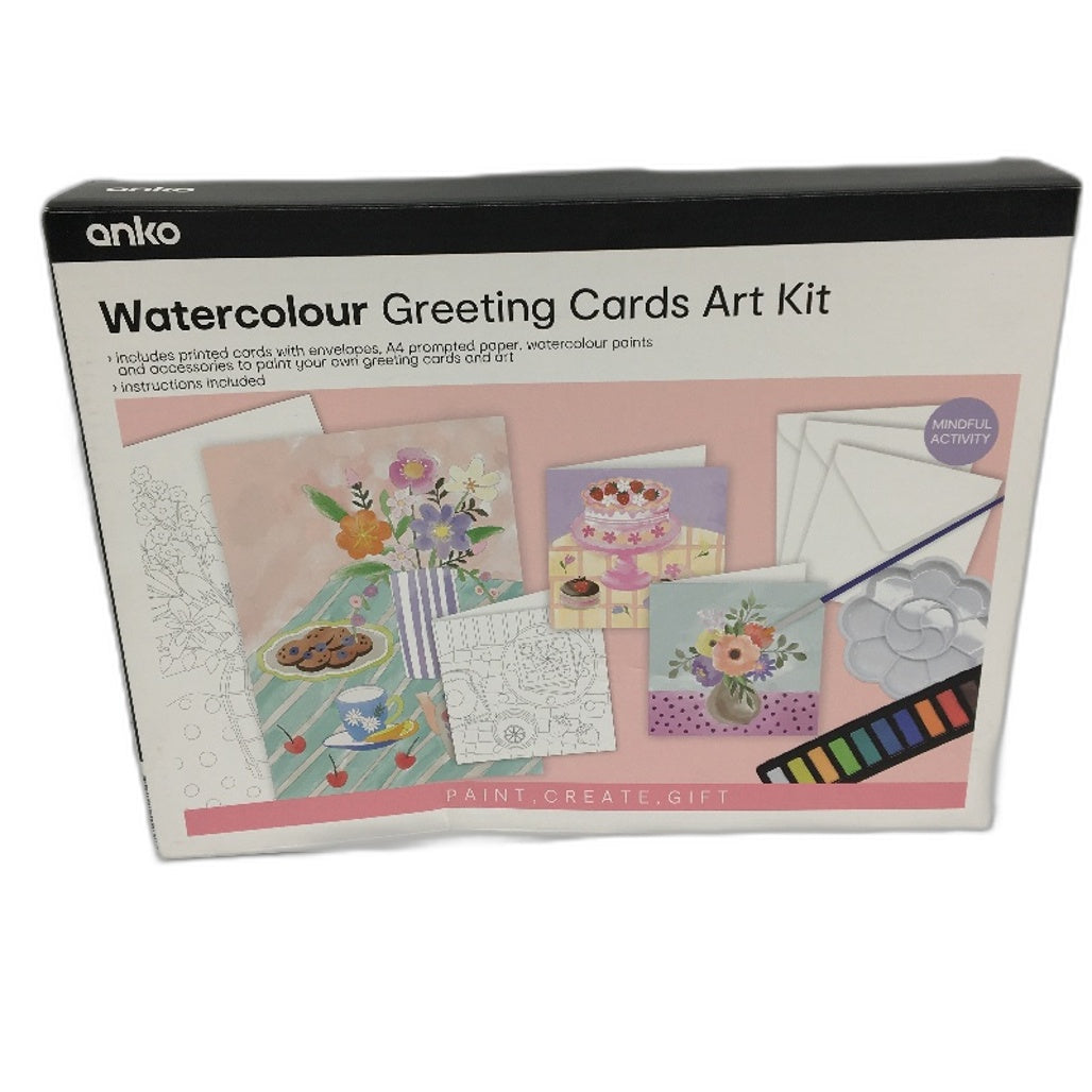 3 Pack Watercolour Card Kit, Vinyl Sticker Paper & 108pc Markers Art Bundle NEW