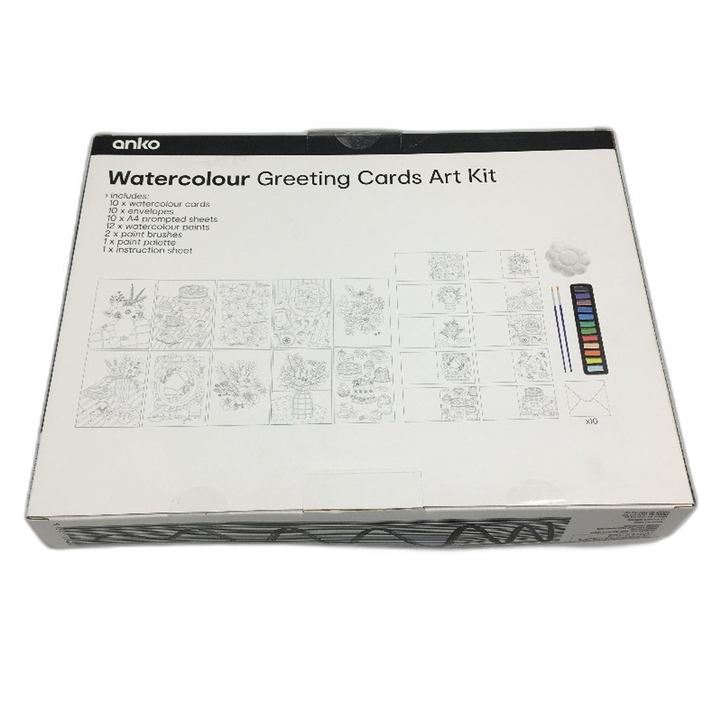 3 Pack Watercolour Card Kit, Vinyl Sticker Paper & 108pc Markers Art Bundle NEW