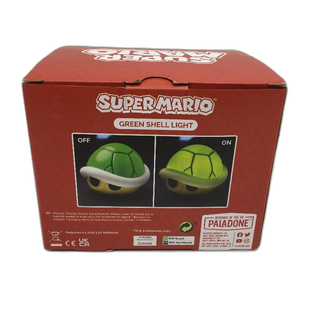 3 Pack Paladone Super Mario Mushroom & Green Shell Lights and Alarm Clock NEW