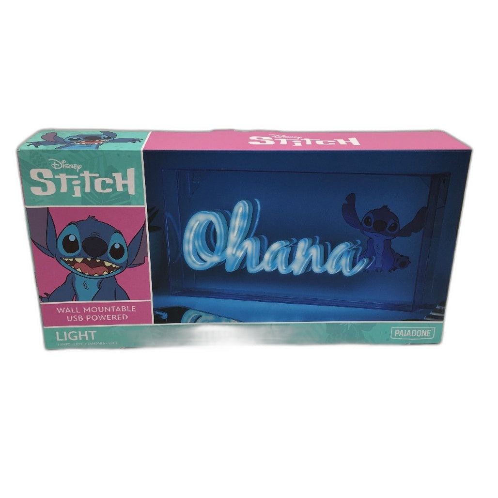 2 Pack Disney Stitch and Angel Free Standing & Mountable 30cm Wide Light NEW