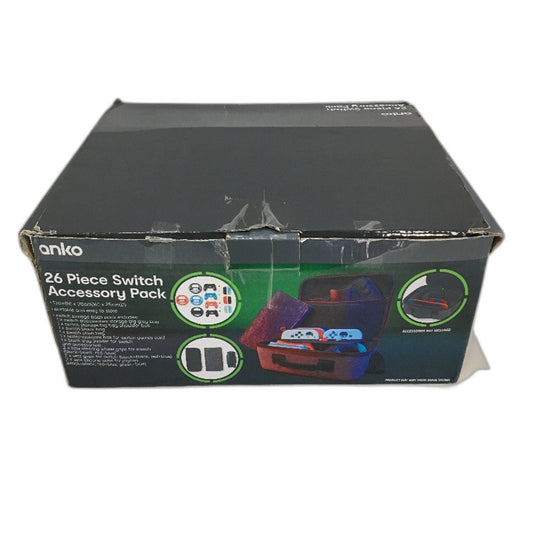 26 Piece Switch Console Accessory Pack in Grey Nylon NEW