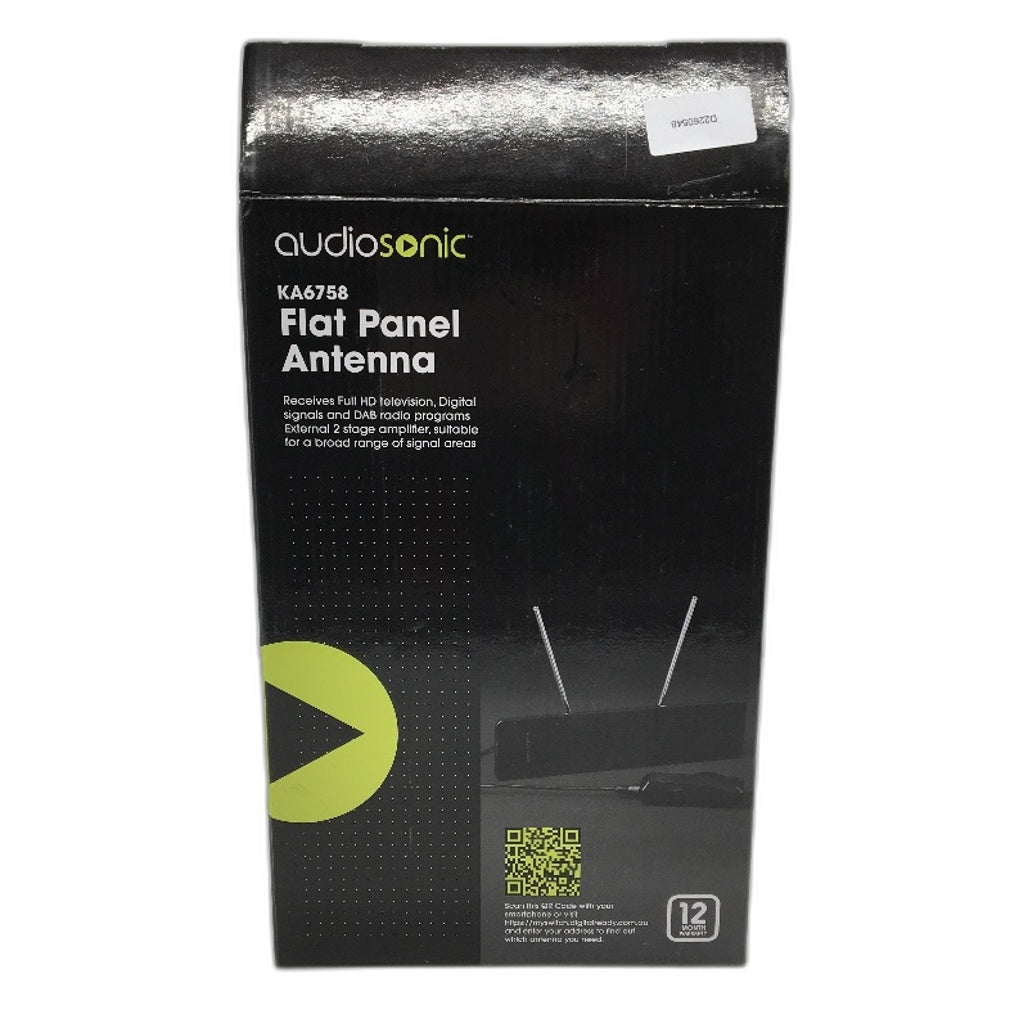 AudioSonic KA6758 Flat Panel Antenna 2 Stage Amp Indoor TV Receiver NEW