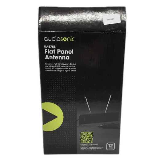 AudioSonic KA6758 Flat Panel Antenna 2 Stage Amp Indoor TV Receiver NEW