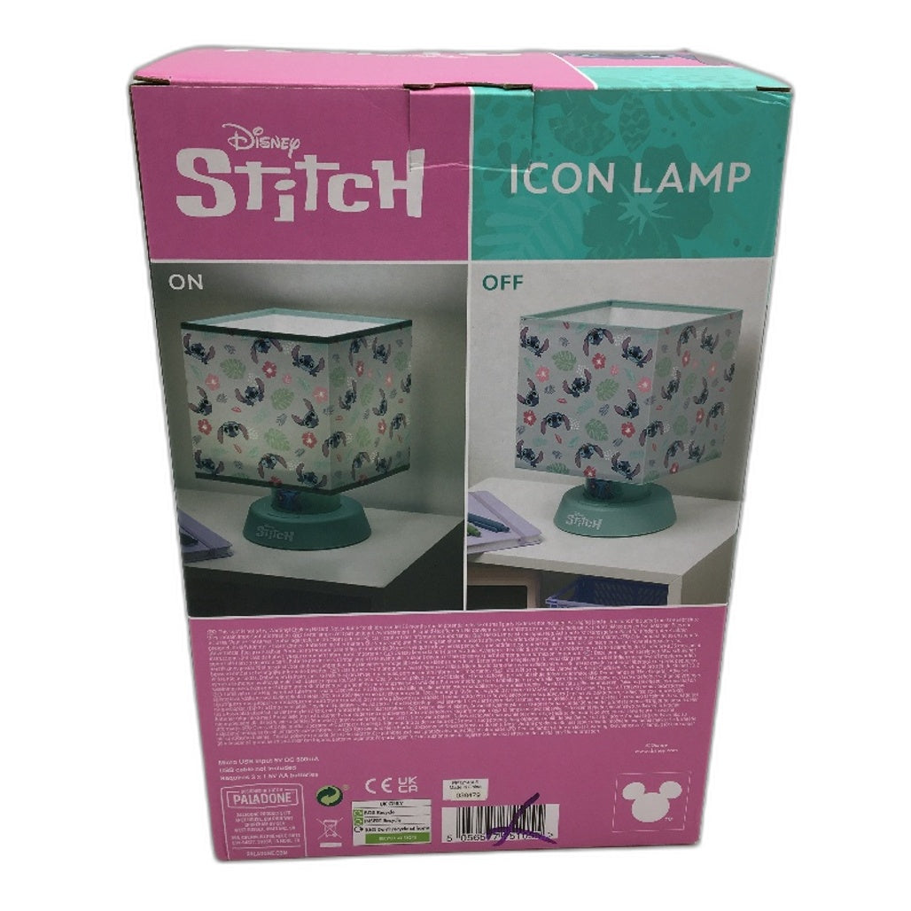 Paladone Disney Stitch Blue Icon Table Lamp 26.5cm / 10.5 Inch Tall NEW