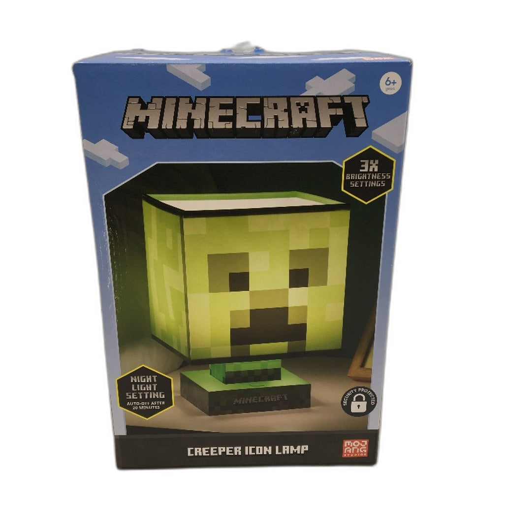 Paladone Minecraft Diamond Sword and Creeper Icon Lamp Home Decor Bundle NEW