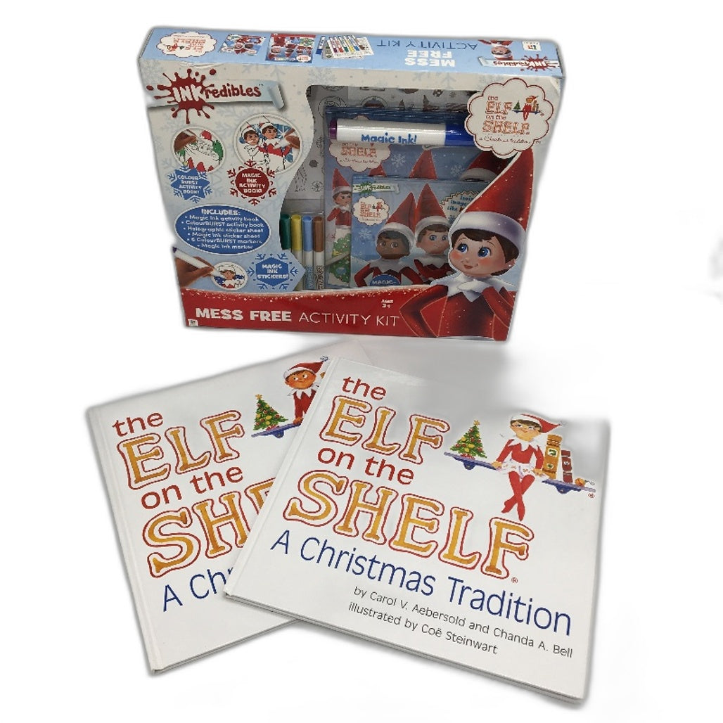 The Elf on the Shelf A Christmas Tradition Books and Mess Free Activity Kit NEW