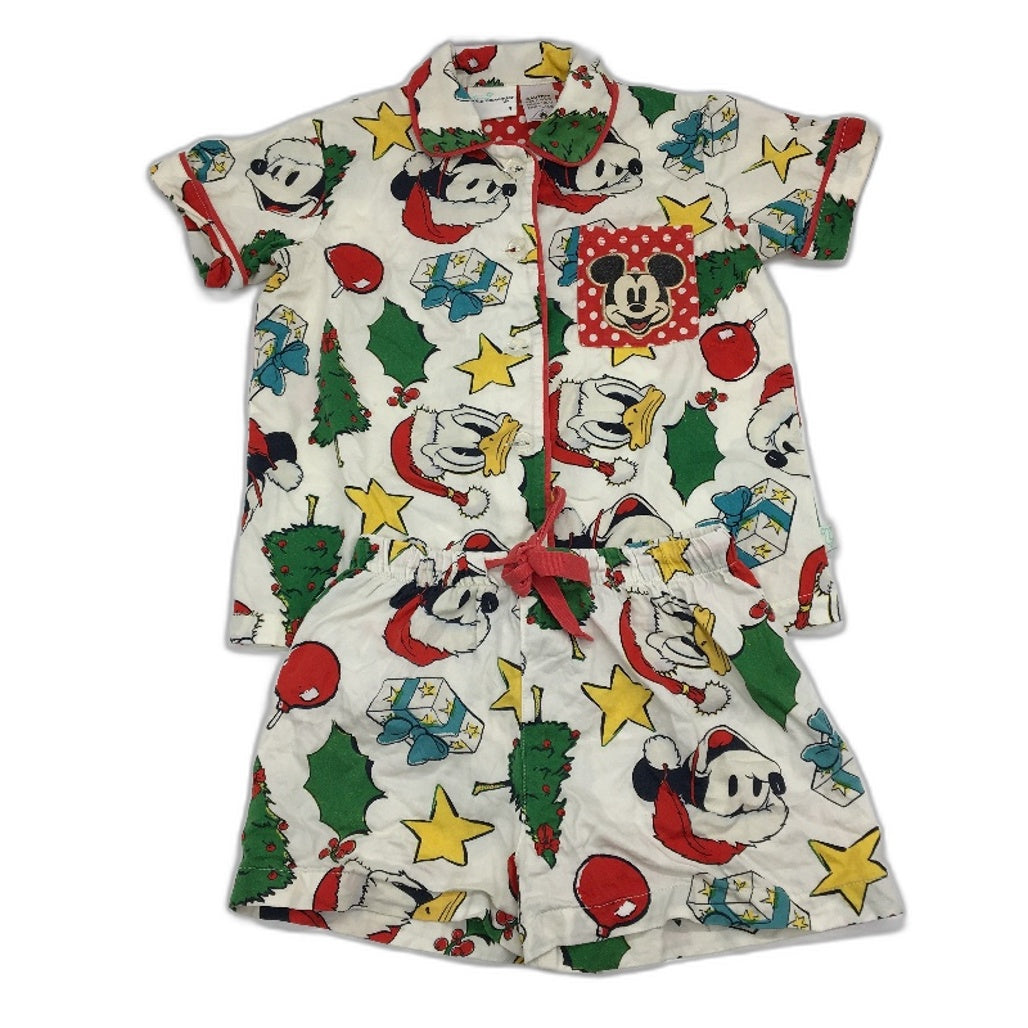 Peter Alexander Junior Mickey Mouse and Friends Shortie PJ Set Boys Size 4 NEW