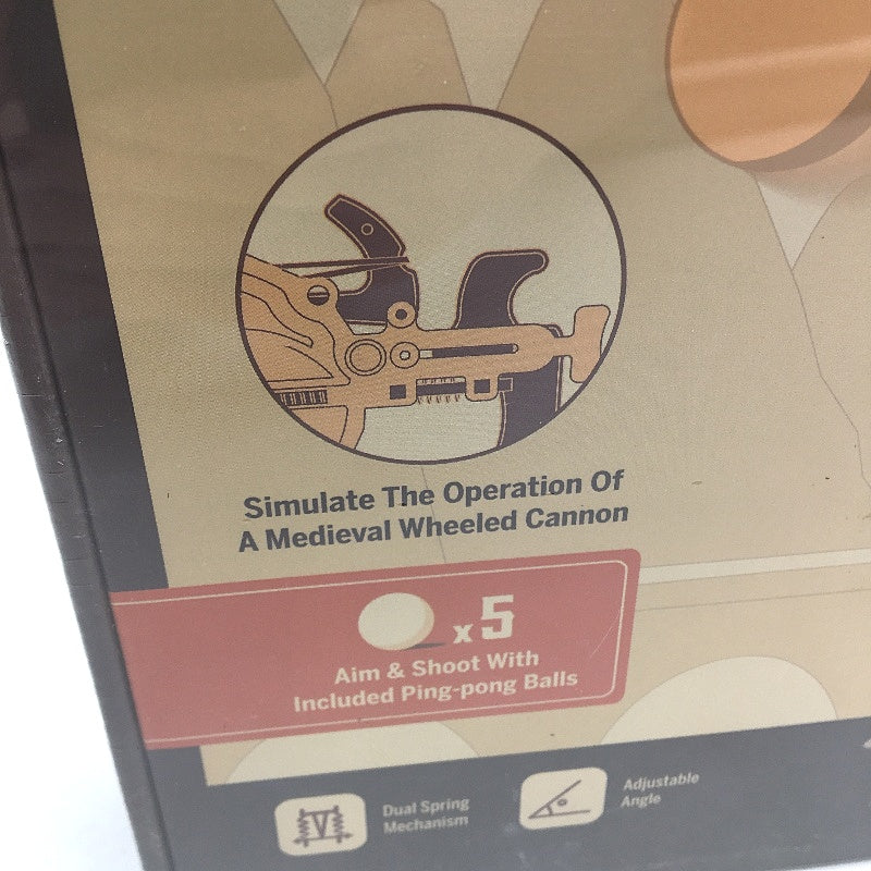 Verve 158 Piece Medieval Wheeled Cannon 3D Wooden Puzzle Ages 14+ NEW