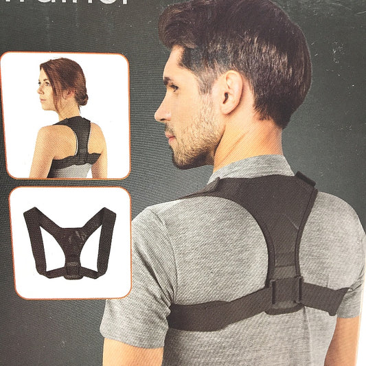 Crane Fitness Black Posture Trainer with Adjustable Straps Size L/XL NEW