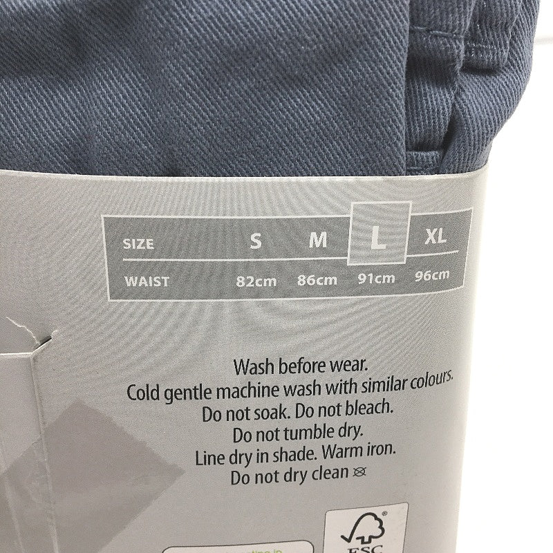 Westbay Blue Regular Fit Cotton Cargo Button Zip-Up Shorts Mens Size Large NEW