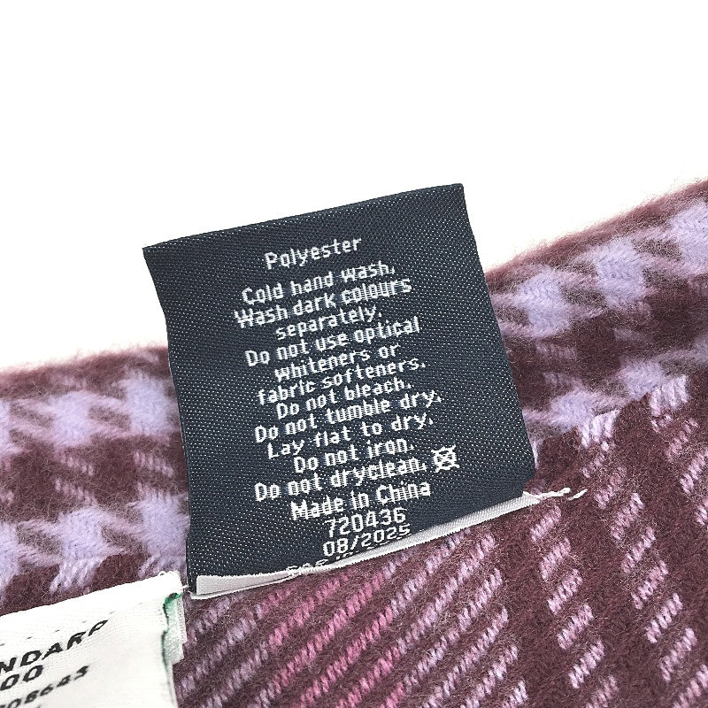 Kirkton House Burgundy Purple Fringed Super Soft Throw Blanket NEW