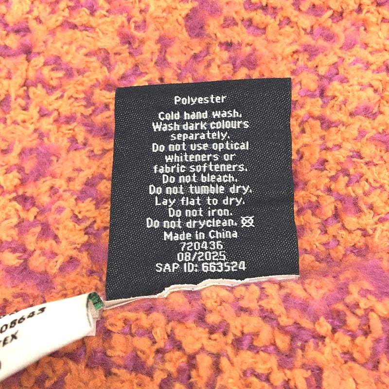 Kirkton House Orange Purple Fringed Super Soft Throw Blanket 132cm x 180cm NEW