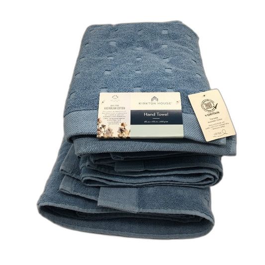 Kirkton House Blue 5 Piece Bath Sheet & Towel Bath Matts & Hand Towel Set NEW