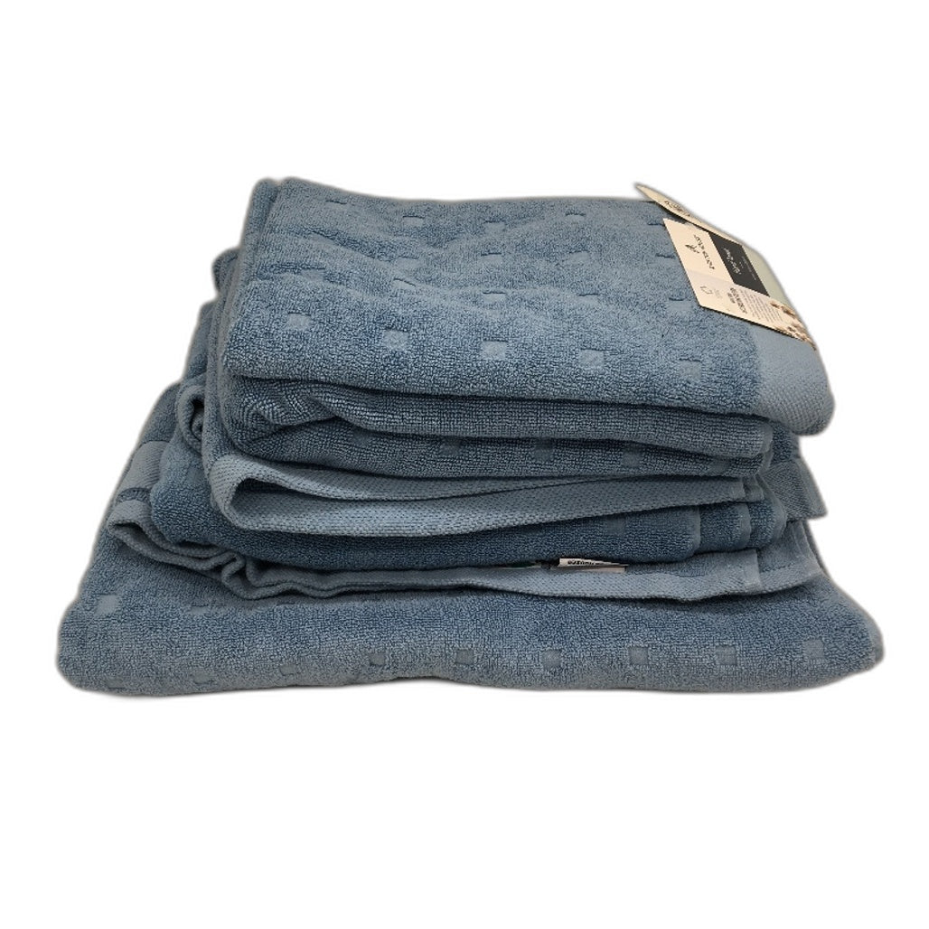 Kirkton House Blue 5 Piece Bath Sheet & Towel Bath Matts & Hand Towel Set NEW