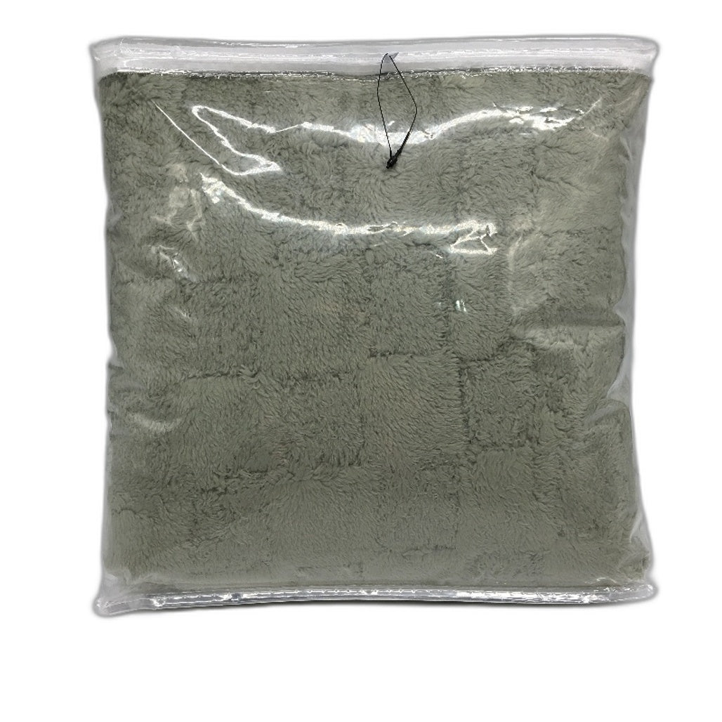 Home Decor Soft Sea Grass Green Check Textured Throw Blanket 1.27x1.52m NEW